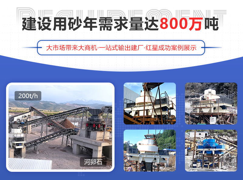 河卵石制砂項目成功案例，可提供參觀現場